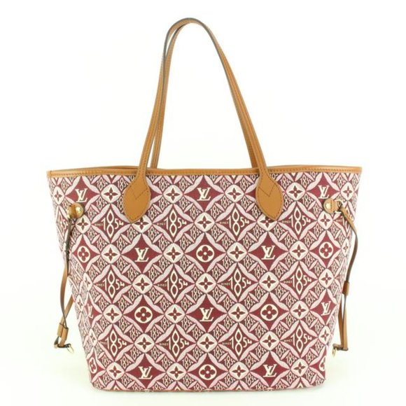 Louis Vuitton Bordeaux Monogram Since 1854 Neverfull MM Tote 23lz53s - Picture 4 of 12